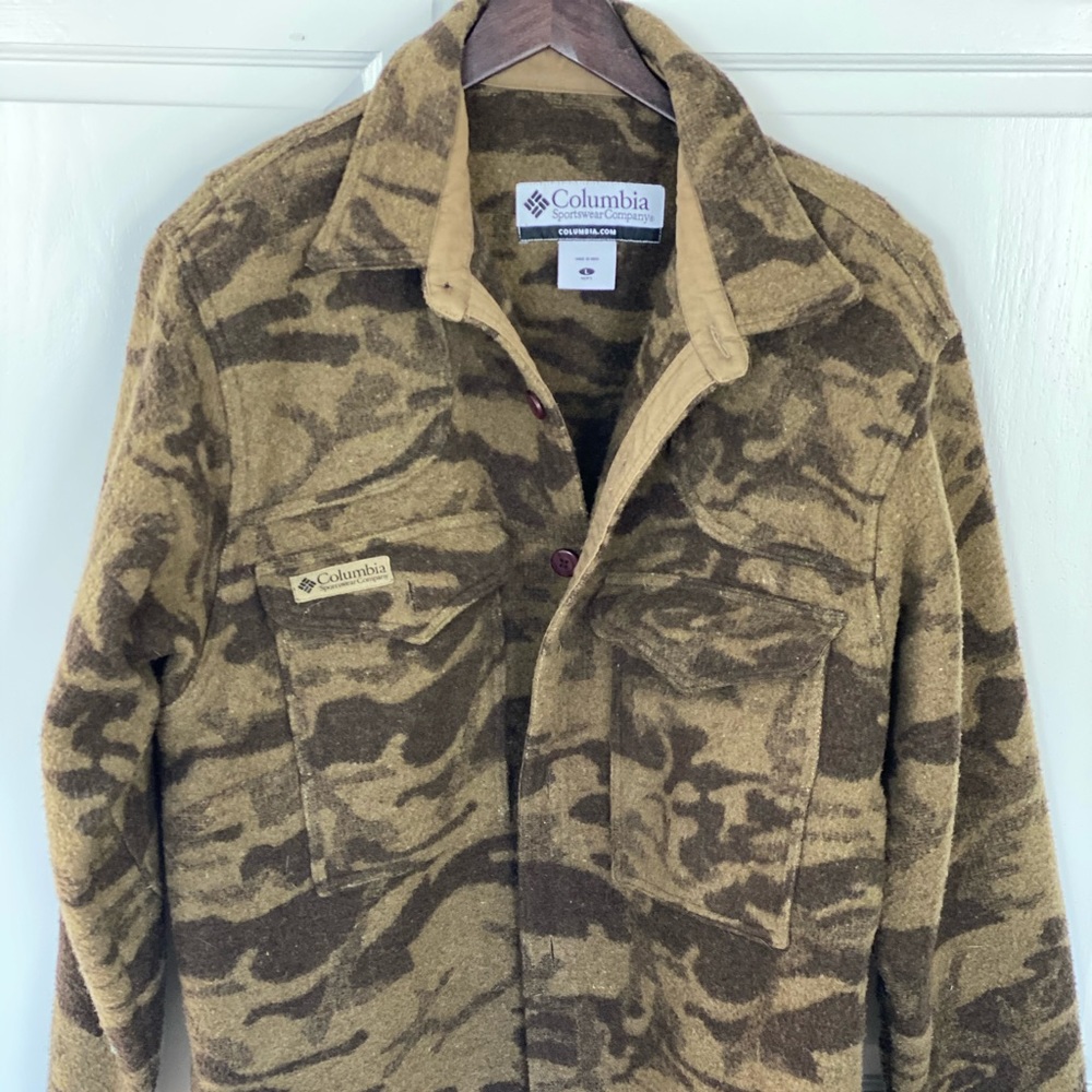 Wool camouflage field jacket